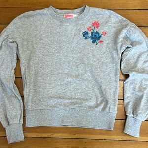 KATE SPADE NEW YORK Floral Embroidered Sweatshirt, Size small